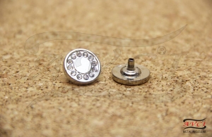 ZDÇ-16 Alloy Snap Buttons with Logo