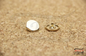ZDÇ-13 Alloy Snap Buttons with Logo