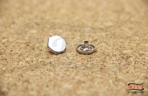 ZDÇ-12 Alloy Snap Buttons with Logo