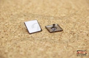 ZDÇ-11 Alloy Snap Buttons with Logo
