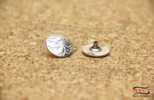 ZDÇ-07 Alloy Snap Buttons with Logo