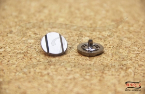ZDÇ-06 Alloy Snap Buttons with Logo